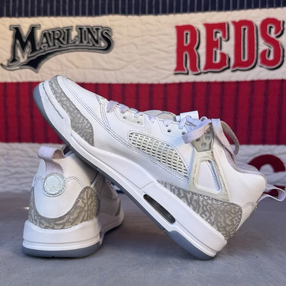 Size 7Y - Nike Jordan Spizike‎ Low White / Neutral Grey FQ3950-103